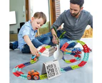 Changeable Track with LED Light Race Car Flexible Electric Bendable Car Toy-Style 3