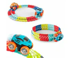 Changeable Track with LED Light Race Car Flexible Electric Bendable Car Toy-Style 1