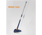 Telescopic Triangular mop 360 Degrees rotatable and Adjustable, 360° Spin Mop for Floor/Ceiling/Wall with extra microfibre cloth