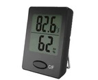 Digital Wireless Thermometer Hygrometer,Indoor Humidity Temperature Gauge - Black