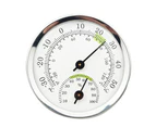 Mini pointer thermometer aluminum alloy shell plastic bottom shell plastic lens - Silver Green Thermohygrometer