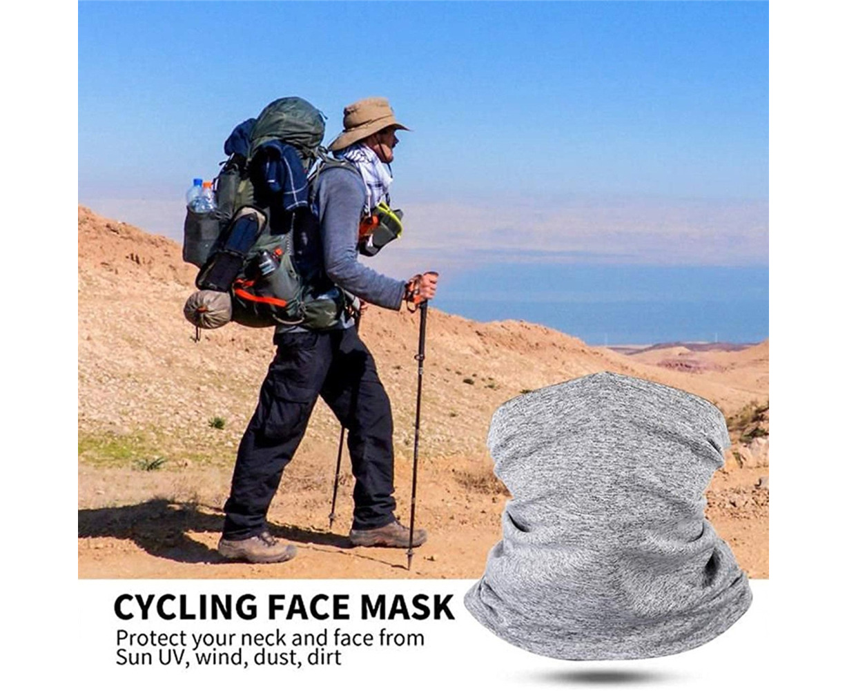 Sun UV Protection Breathable Bandana Neck Gaiter Face Cover Bandana with Safety Carbon Filters 