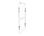 Butlers Suite Over The Door Metal Airer Home Hanging Clothes Drying Rack White