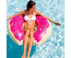 40” (1 Pack) Kids Pool Floats Inflatable Donut Pool Float Swim Rings Single  Inflatables Giant Pool Float Donut - Strawberry$Donut Pool Floats In