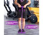 Elastic Pull Rope, Resistance Bands,Abdomen，Waist，Arm，Leg Stretching Slimming Training, Mobility Training. - Purple