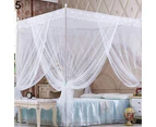 Romantic Princess Lace Canopy Mosquito Net No Frame for Twin Full Queen King Bed-Beige