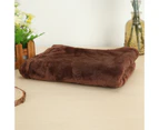 Coral Fleece Blankets Super Soft Shaggy Universal Solid-color Fleece Blankets for Sofa-Coffee