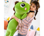 Sleeping Pillow Toy Dinosaur Shape Breathable Cotton Strong Flexibility Hugging Pillow for Girl-Green