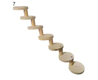 1 Set Hamster Ladder High Stability Detachable Solid Climbing Stairs Birds Parrot Exercise Perches Stand for Home Use-7