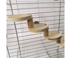 1 Set Hamster Ladder High Stability Detachable Solid Climbing Stairs Birds Parrot Exercise Perches Stand for Home Use-3