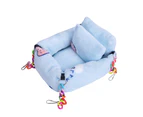 Hamster Nest Flexible Disassembly Portable Safe Fruit Pattern Multicolor Chain Hamster Hammock for Home-Blue