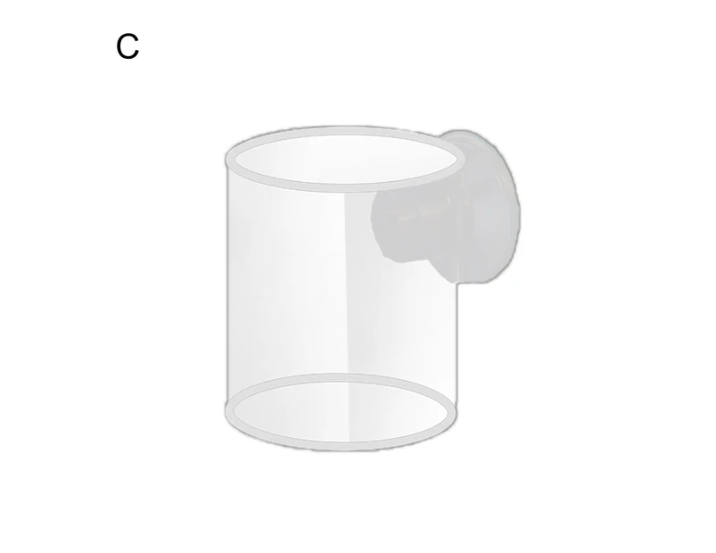 Fish Feeding Ring Excellent Suction Stability Reliable Floating Aquarium Food Feeder Ring for Guppy-C