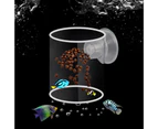 Fish Feeding Ring Excellent Suction Stability Reliable Floating Aquarium Food Feeder Ring for Guppy-D