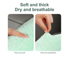 Toilet Seat Cushion Ultra Soft Keep Warm Universal Toilet Seat Pad Closestool Warmer with Handle Bathroom Accessories-Green