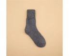 1 Pair Eye-catching Socks Perfect Gifts Colorful Soft Unisex Solid Long Socks for Winter-Dark Gray Women - Dark Gray Women
