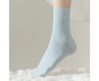 1 Pair Women Stockings Anti Skid One Size Wear-resistant Anti-pilling No Odor High Elasticity Anti-deformed Super Soft Anti-slip Lady Stockings-Blue - Blue