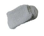 1 Pair Floor Socks Super Soft Ultra-thick Cotton Middle Tube Fluffy Autumn Winter Floor Socks for Home-Gray - Gray