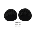 2 Pcs/Set Toe Separator Foot Care Anti-shock Comfortable Useful Five Finger Anti Friction Soft Breathable Invisible Socks Pads for High Heels-Black - Black