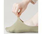 1 Pair Low Cut Socks Deep Mouth Invisible Anti-slip Pad Ice Silk Hypoallergenic Prevent Heel Loss Women Non-slip Invisible Socks for Everyday Life-Green - Green