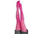 Women Sexy Fashion Candy Color Sheer Velvet Tights Stockings Long Pantyhose-Hot Pink - Hot Pink