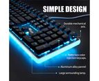 Royal Kludge RK918 Wired Full Size Hot Swappable Mechanical Gaming Keyboard Black (Blue Switch)