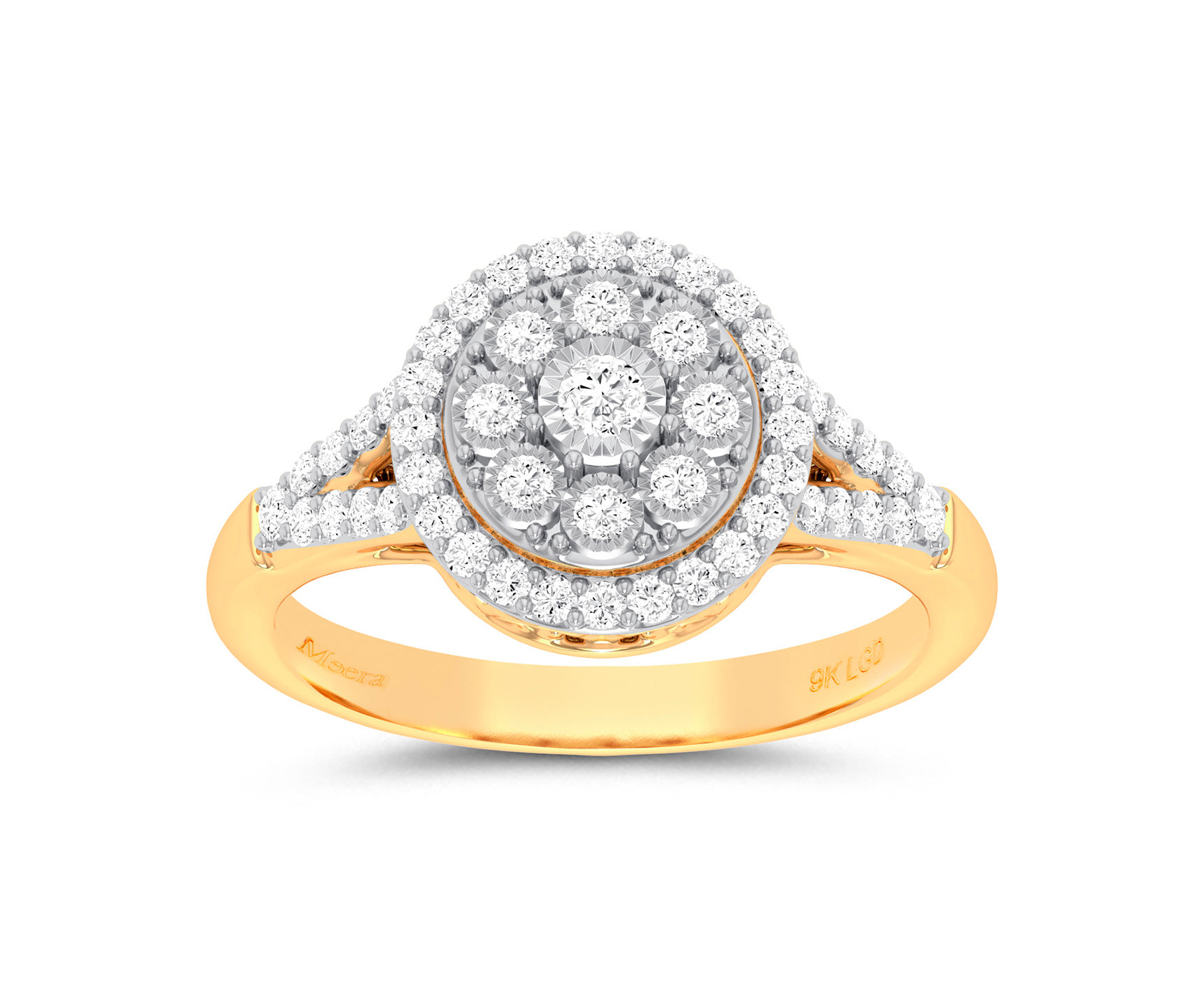 Bevilles Meera Composite Miracle Ring with 1/2ct of Laboratory Grown ...