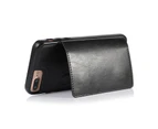 ZY Leather Case for iPhone 7 Plus/8 Plus Phone Case Wallet - Black