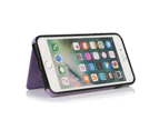 ZY Leather Case for iPhone 7 Plus/8 Plus Phone Case Wallet - Purple