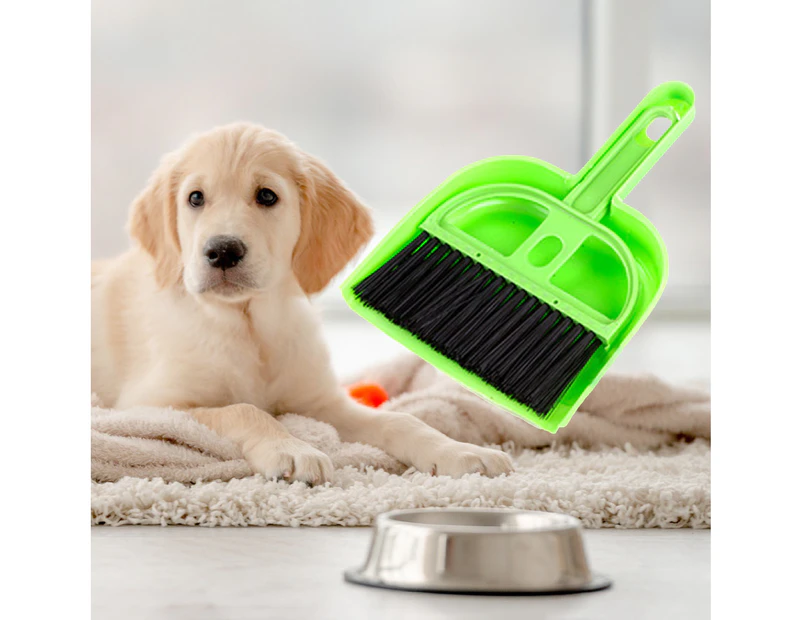 1 Set Broom Set Portable Handy Random Color Mini Cleaning Sweeper Set Pets Cleaning Tool