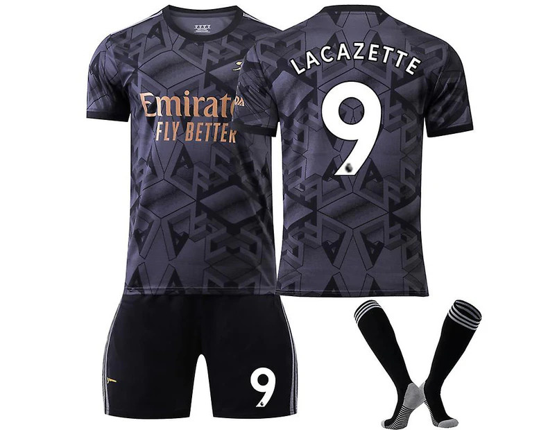 Lacazette #9 Jersey Premier League Arsenal 202223 Men's Soccer T-shirts Jersey Set Kids Youths