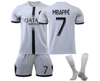 Mbappe #7 Jersey Ligue 1 Psg 202223 Men's Soccer T-shirts Jersey Set Kids Youths