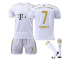 Serge Gnabry #7 Jersey Bundesliga Bayern Munich 202223 Men's Soccer T-shirts Jersey Set Kids Youths