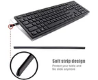 Computer Keyboard Stand-Clear Acrylic Keyboard Tray with Rubber Strip，Ticker Acrylic Keyboard Riser（Holder） for Easy Ergonomic Typing