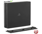 PS4 Pro / PS4 SLIM Vertical stand for Playstation 4 Pro with integrated cooling shafts and non-slip feet - PS4 slim