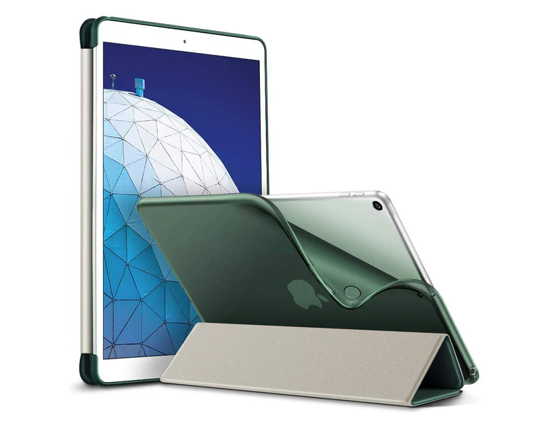 Smart Case for the iPad air 3 10.5" " Generation Case Smart Case Cover Translucent Frosted Back Magnetic Cover with Auto Sleep/Wake Function - Pine Green