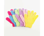 Exfoliating Gloves,6 Pairs Exfoliating Shower Bath Scrub Gloves
