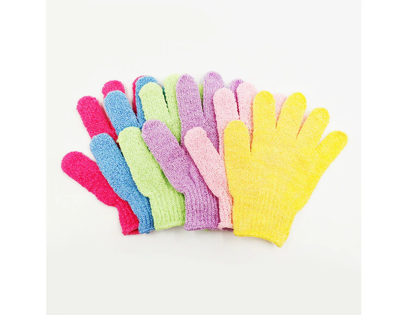 Exfoliating Gloves,6 Pairs Exfoliating Shower Bath Scrub Gloves