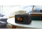 Panasonic RC-800 FM Alarm Clock Radio - Black/Orange