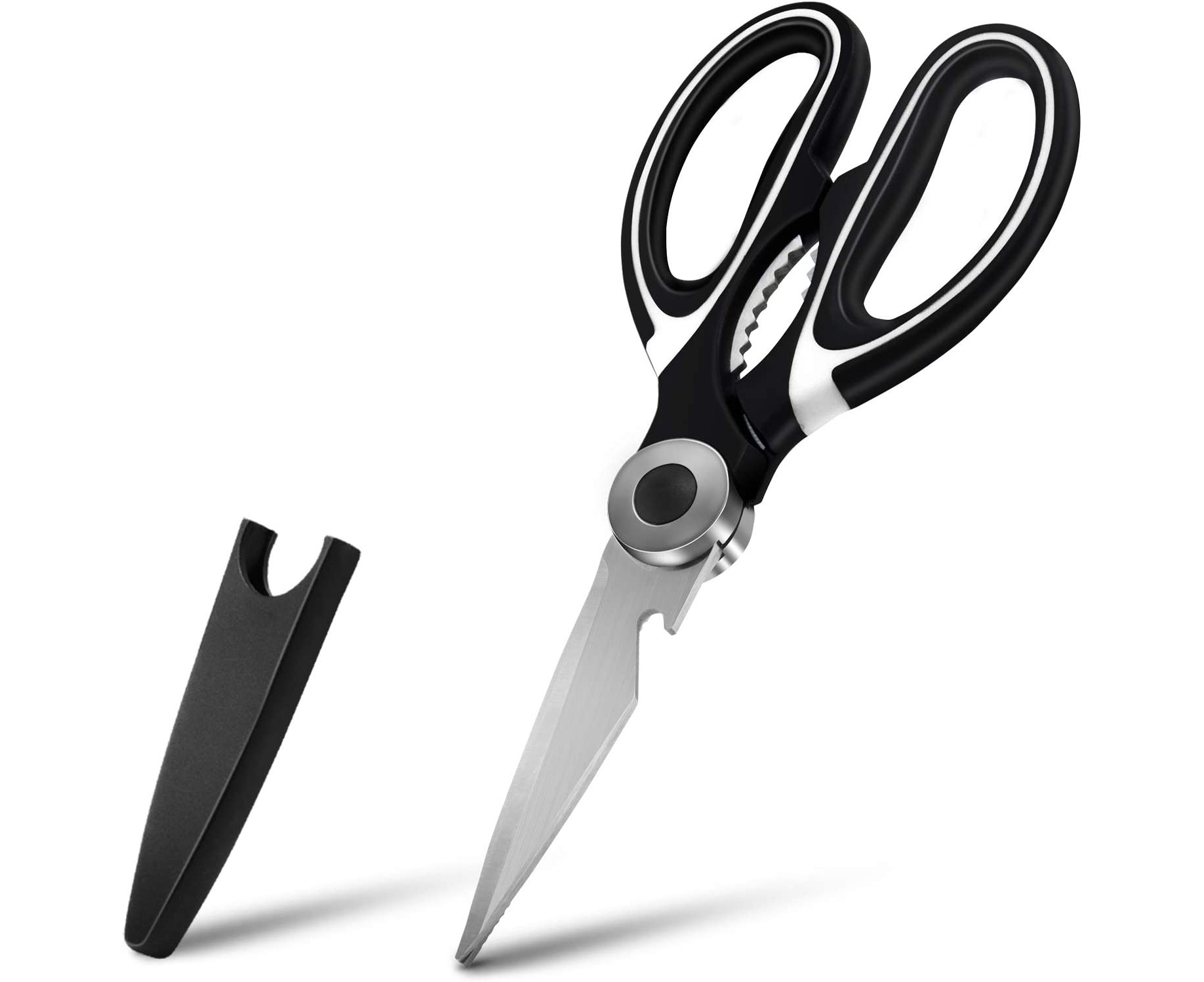 Kitchen Scissors, Heavy Duty Stainless Steel Kitchen Shears, Multi-Purpose  Ultra-Sharp Shears for Chicken, Poultry, Fish, Meat, Vegetables, Herbs,Nuts  Cracker, BBQ, with Free Mini Scissors 