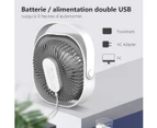 USB Fan, Rechargeable Silent Portable Fan 360 °Adjustable 3 Modes