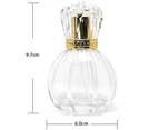 50 Ml Vintage Style Spray Bottle, Pumpkin Shape, Empty, Refillable, Clear Glass, Perfume Bottle, Fine Mist, Atomizer, Makeup, Cosmetic Container