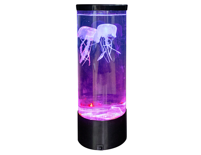 Landmark 28cm Jellyfish Lamp - Black/Clear/Multi