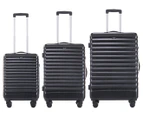 Atlas Riviera 3-Piece Hardside Spinner Luggage/Suitcase Set - Black