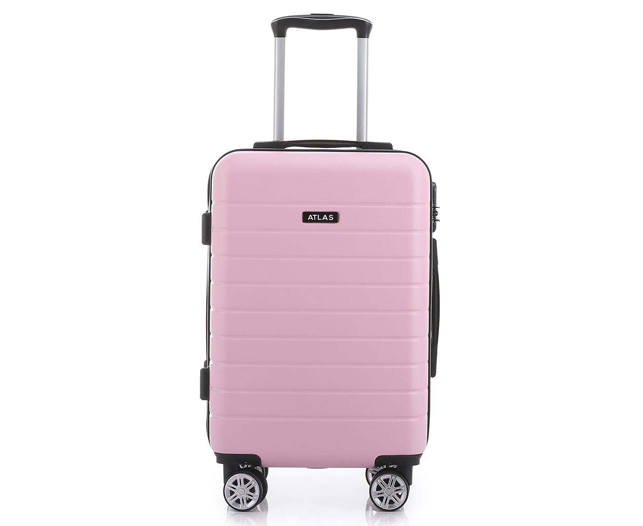 Atlas Island 3-Piece Hardside Spinner Luggage/Suitcase Set - Pink ...