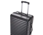 Atlas Riviera 3-Piece Hardside Spinner Luggage/Suitcase Set - Black