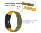For Fitbit Charge 2 Silicone Magnetic Watchband(Black)