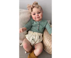 NPK 50CM Soft and Full Body Silicone Reborn  Maddie Toddler Girl Doll 3D Skin Tone Multiple Layers Painting Visible Veins