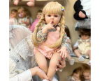 NPK 60CM Reborn Toddler Girl Doll Princess with Long hair Brown or Blonde Soft Cuddly Body Doll Gifts for Girls