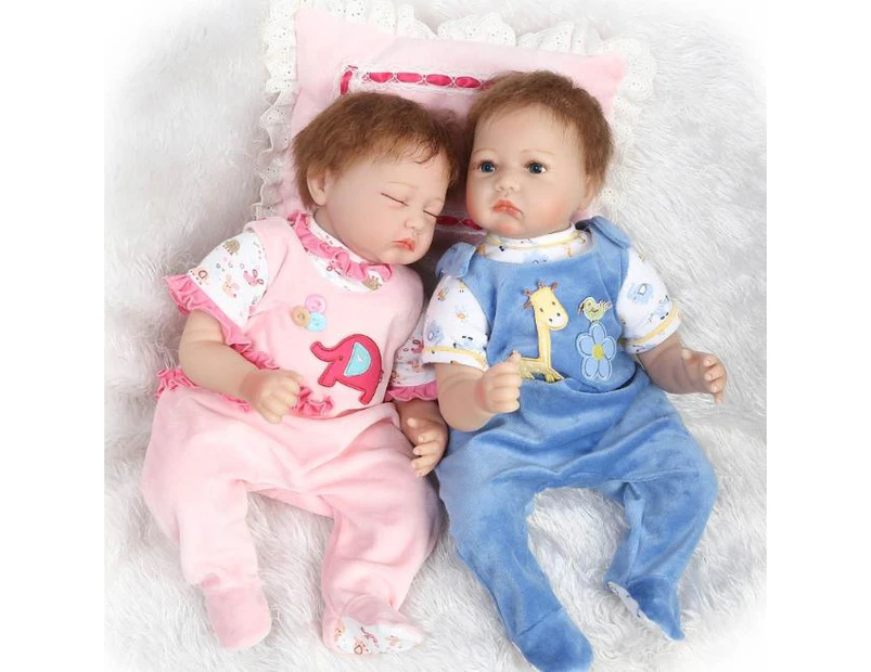 NPK 55cm Silicone reborn baby doll toy like real soft cloth body newborn babies doll bebes reborn girls bonecas birthday gift