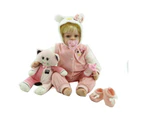 NPK Realistic soft Silicone Baby Reborn Doll girl real looking Fake Baby Toy For Kid Playmate Gift Xmas Present very soft touch